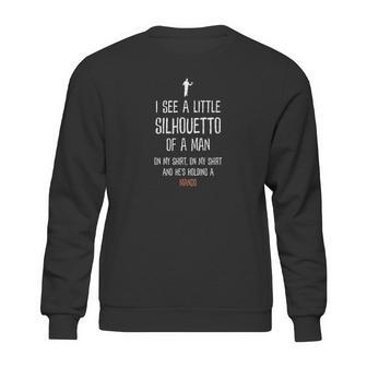 Silhouetto Of A Man Mango Funny Song Lyric Silhouette Design Sweatshirt | Favorety CA