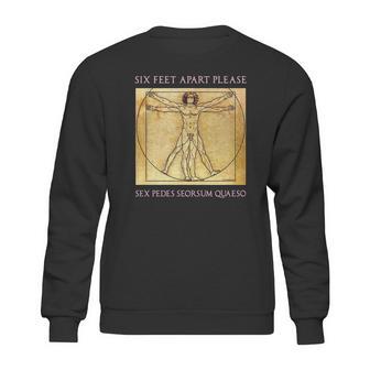 Six Feet Apart Social Distancing Sweatshirt | Favorety