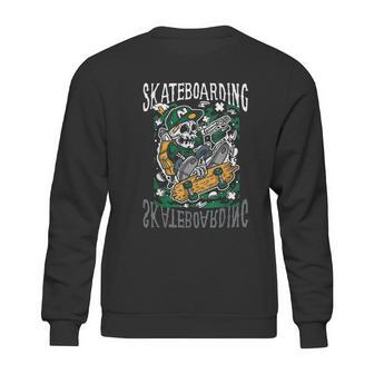 Skate Boarding Skull Skateboard Santa Cruz Street Wear Sweatshirt | Favorety