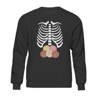 Skeleton Rib Cage Mexican Pan Dulce Concha Sweatshirt | Favorety UK