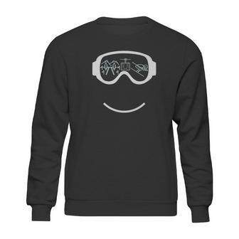 Skiing Glasses Funny Mountains Slope Skier Gift Tee Sweatshirt | Favorety UK