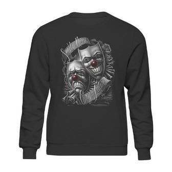 Smile Now Cry Later Drama Lowrider Chicano Art David Gonzales Dga Sweatshirt | Favorety DE