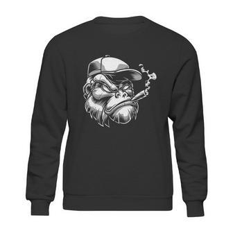 Smoking Gorilla Monkey Cigar Sweatshirt | Favorety UK