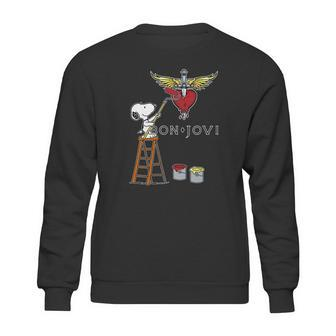Snoopy Bon Jovi Sweatshirt | Favorety