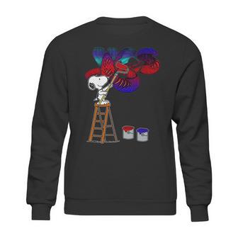 Snoopy Drawing Yes Band Sweatshirt | Favorety