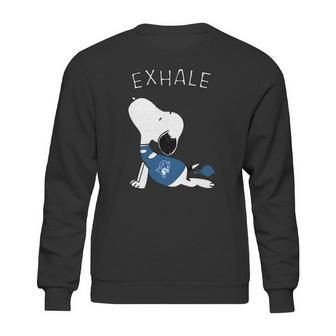 Snoopy Exhale Duke Sweatshirt | Favorety