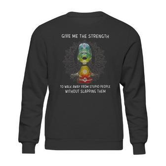 Snoopy Lotus Yoga Give Me A Strength T-Shirt Sweatshirt | Favorety