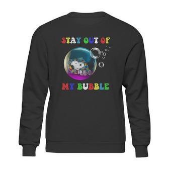 Snoopy Sleeping Stay Out Of My Bubble Sweatshirt | Favorety UK