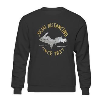 Social Distancing Since 1837 Vintage Sweatshirt | Favorety UK