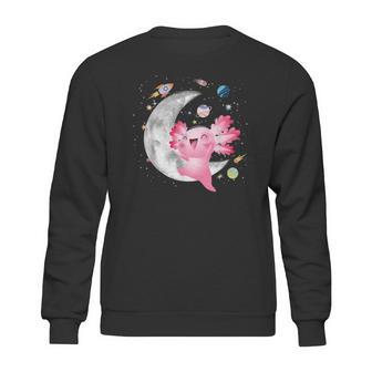 Space Axolotl Kawaii Pastel Goth Anime Comic For Girls Sweatshirt | Favorety