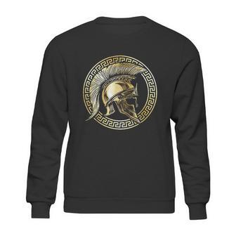 Spartan Helmet Gold Gladiator Sparta Greek Gym Workout Sweatshirt | Favorety AU