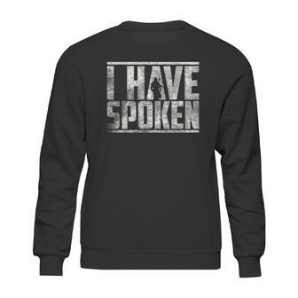 I Have Spoken The Mandalorian - Grunge Background Sweatshirt | Favorety UK