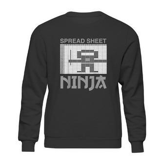 Spread Sheet Ninja Funny Office Party Excel Data Lover Sweatshirt | Favorety DE