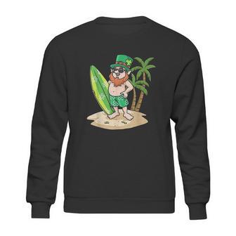 St Patricks Day Hawaiian For Men Leprechaun St Paddy Sweatshirt | Favorety CA