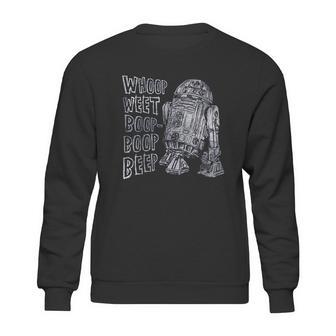 Star Wars R2d2 Words Of Wisdom Graphic Sweatshirt | Favorety AU