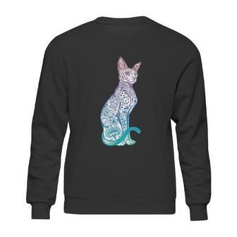 Stay Weird Pastel Goth Sphynx Cat Tattoo Kitten Sweatshirt | Favorety UK