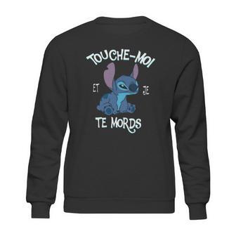 Stitch Touche Moi Et Je Te Mords Sweatshirt | Favorety AU