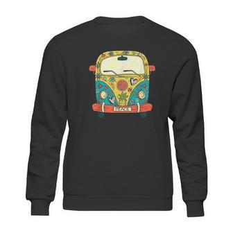 Surf Camping Bus Model Love Retro Peace Hippie Surfing 60S Sweatshirt | Favorety DE