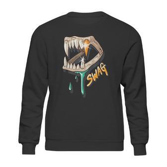 Swag Hip Hop Rapper Dinosaur Sweatshirt | Favorety UK