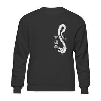 Tai Chi Chuan White Chinese Dragon Graphic Gift Sweatshirt | Favorety AU