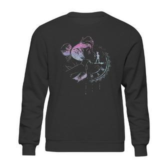 Tinker Bell Neon Colors Clock Portrait Sweatshirt | Favorety AU