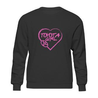 Toyota Girl Pink Heart Lovely Sweatshirt | Favorety UK