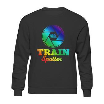 Trainspotter Design Trainspotting With Photo Camera Funny Gift Graphic Design Printed Casual Daily Basic Sweatshirt | Favorety UK