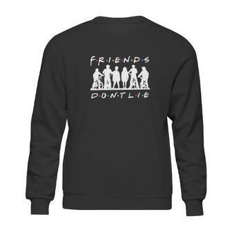 Tv Show Hawkins Middle School Stuck In The Upside Down Friends Dont Lie Sweatshirt | Favorety DE