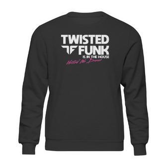 Twisted Funk Records Global Club Wear Black Sweatshirt | Favorety