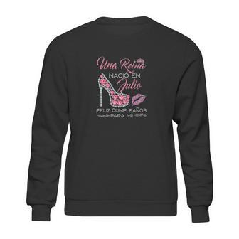 Una Reina Nacio En Julio Feliz Cumpleanos Para Mii Diamonds High Heels Sweatshirt | Favorety AU