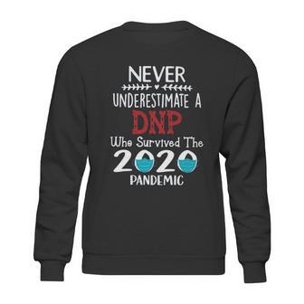 Never Underestimate Who Survived The Pandemic Dnp Sweatshirt | Favorety UK