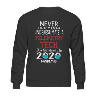 Never Underestimate Who Survived The Pandemic Telemetry Tech Sweatshirt | Favorety AU