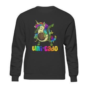 Uni Cado Dabbing Unicorn Avocado Sweatshirt | Favorety