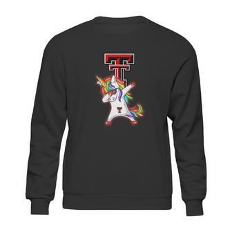 Unicorn Dabbing Texas Tech Fan Sweatshirt | Favorety CA