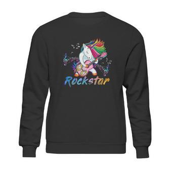 Unicorn Rock Star Guitar Rockin Sweatshirt | Favorety AU