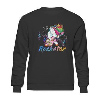 Unicorn Rock Star Guitar Rocking Music Singer Sweatshirt | Favorety CA