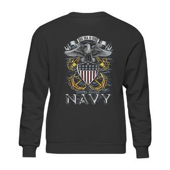 Usn Navy Full Print Eagle Sweatshirt | Favorety UK