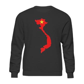 Vietnam Country Map Sweatshirt | Favorety