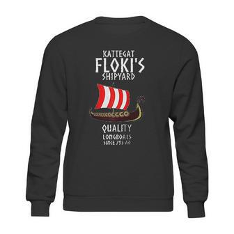 Viking Kattegat Floki Shipyard Funny Gift For Vikings Lover Raglan Baseball Sweatshirt | Favorety AU