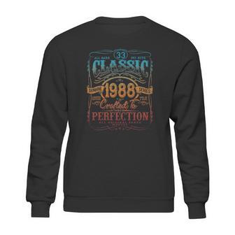 Vintage 1988 Limited Edition Gift 33 Years Old 33Rd Birthday Sweatshirt | Favorety CA