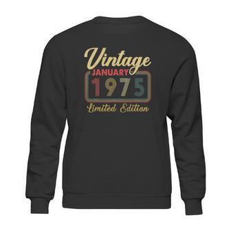 Vintage January 1975 Limited Edition 47 Years Old Birthday Sweatshirt | Favorety AU