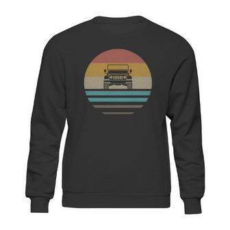 Vintage Jeeps Retro 70S Distressed Off Road Sweatshirt | Favorety CA