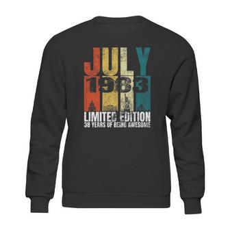 Vintage July 1983 Bday Costume 38 Years Old 38Th Birthday Sweatshirt | Favorety