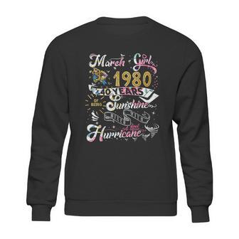 Vintage March 1980 Classic 40Th Birthday Gift 40 Years Old Sweatshirt | Favorety AU