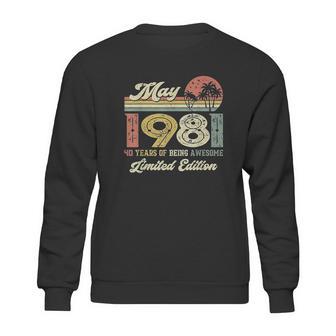 Vintage May 1981 41 Year Old 41Th Birthday Sweatshirt | Favorety