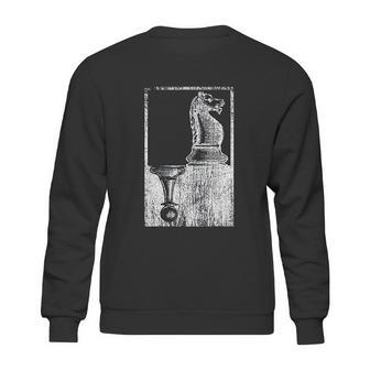 Vintage Pawn And Knight Shadow Chess Sweatshirt | Favorety UK