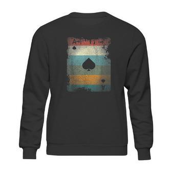 Vintage Poker Ace Of Spades Sweatshirt | Favorety