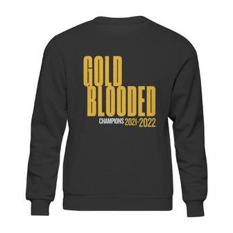 Warriors Finals 2022 Basketball Gold Blooded Warriors Graphic Design Printed Casual Daily Basic V3 Sweatshirt | Favorety UK