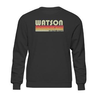 Watson Surname Funny Retro Vintage 80S 90S Birthday Reunion Sweatshirt | Favorety DE