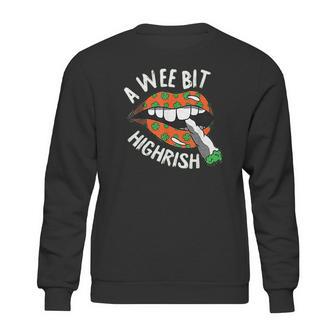 A Wee Bit Irish St Patricks Day Funny Thc Stoner Gifts Sweatshirt | Favorety